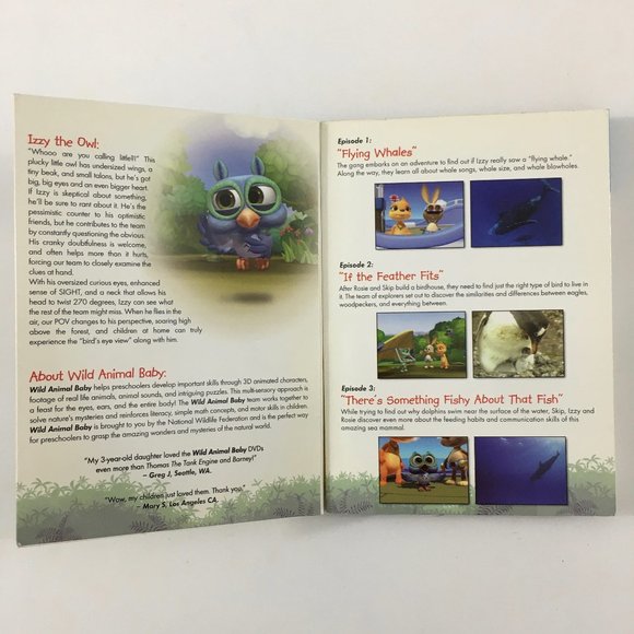 Wild Animal Baby Flying Whales & Other Stories Izzy the Owl Little Steps DVD - Picture 2 of 6